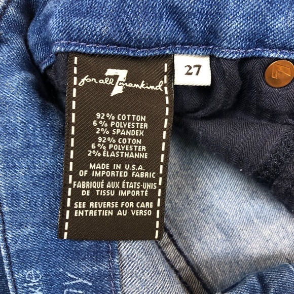 7 For All Mankind Ankle Skinny Jeans Pants Denim ((size 27)) - Picture 8 of 8